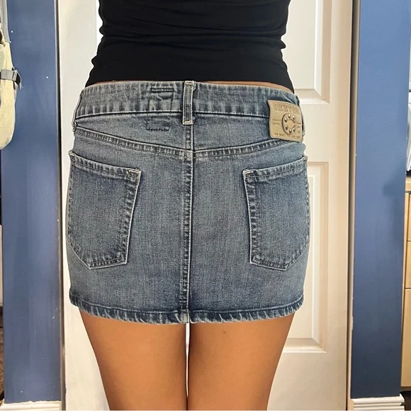 Denim Mini Skirt - Picture 3 of 7